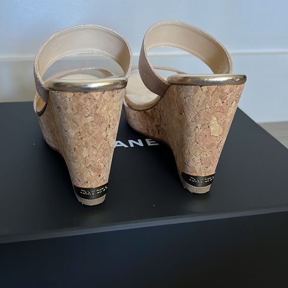 Jimmy Choo wedges size 38 1/2 NEVER WORN - Picture 3 of 11